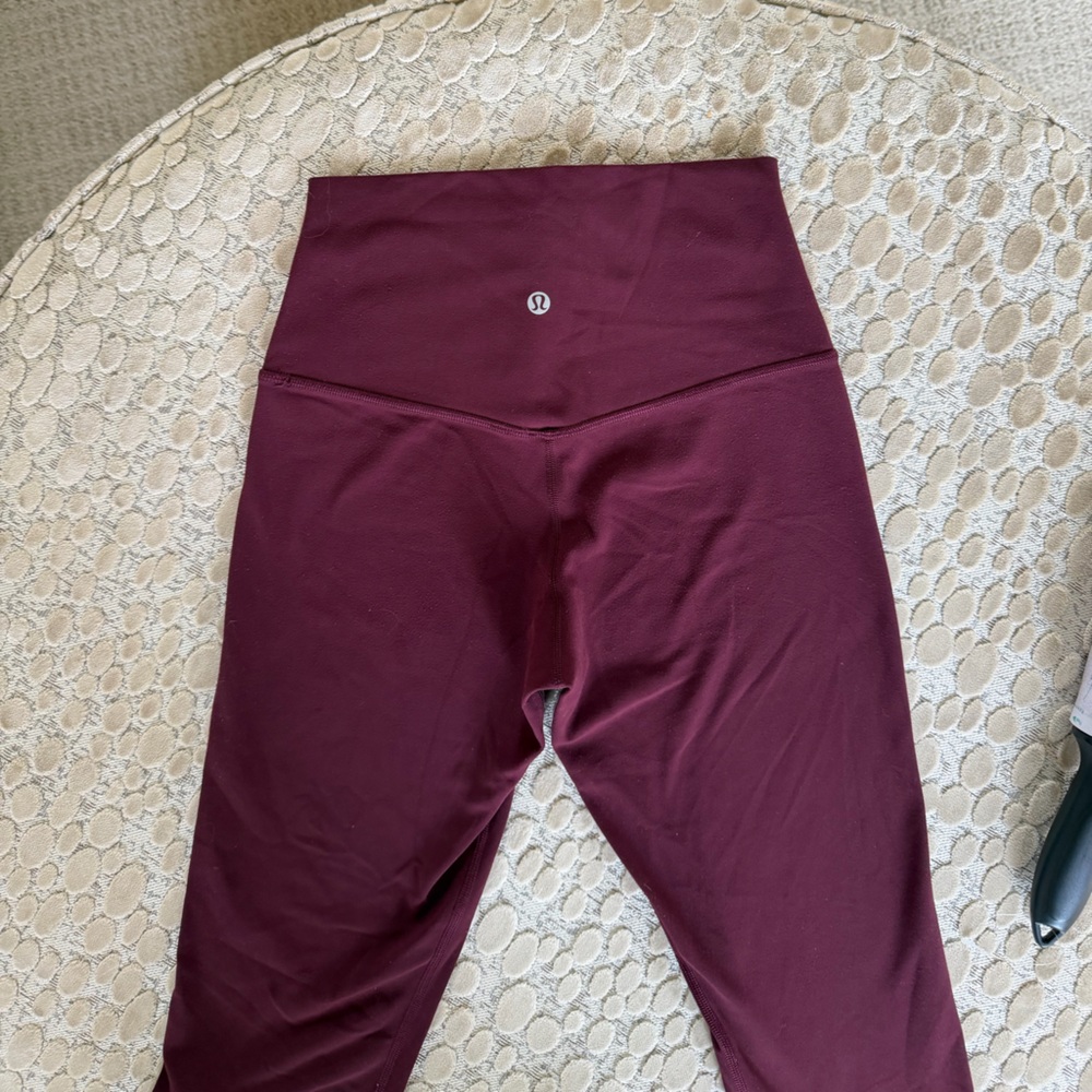 Lululemon Athletica Burgundy Leggings